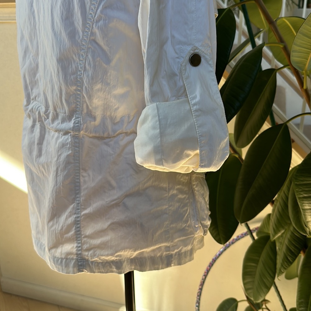 Zara White Spring Jacket With Adjustable Sleeves … - image 6